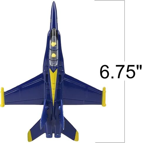 ArtCreativity Diecast F-18 Blue Angel Jets with Pullback Mechanism, Set of 2, Diecast Metal Jet Plane Fighter Toys for Boys, Air Force Military Cake Decorations, Aviation Party Favors in Saudi Arabia