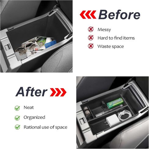 صينية تنظيم وحدة التحكم المركزية من Neepiar متوافقة مع صندوق تخزين مسند الذراع Subaru Crosstrek 2024 Impreza 2024 مع حامل للعملات المعدنية ومنظم وحدة التحكم من مادة ABS والملحقات الداخلية للدرج الأوسط in Kuwait