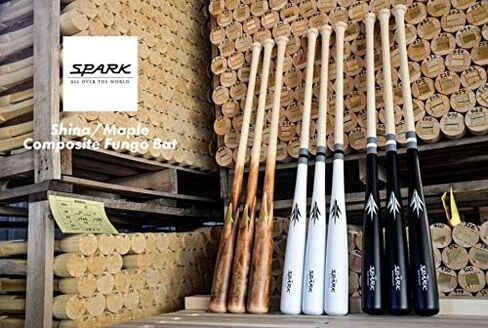 HAKUSOH Spark Ho Wood Baseball Bat [Made in Japan] in Kuwait