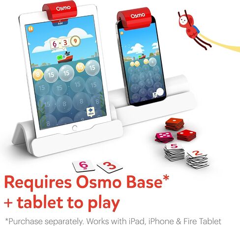 Osmo - كلمات عبقرية + أرقام + قاعدة للكمبيوتر اللوحي الناري (للأعمار من 6 إلى 10 أعوام) in Kuwait