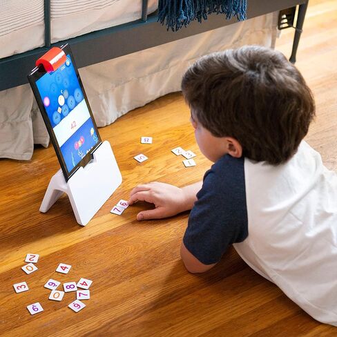 Osmo - كلمات عبقرية + أرقام + قاعدة للكمبيوتر اللوحي الناري (للأعمار من 6 إلى 10 أعوام) in Kuwait