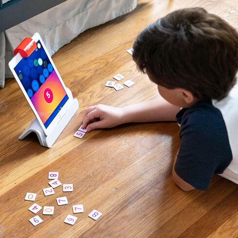 Osmo - كلمات عبقرية + أرقام + قاعدة للكمبيوتر اللوحي الناري (للأعمار من 6 إلى 10 أعوام) in Kuwait