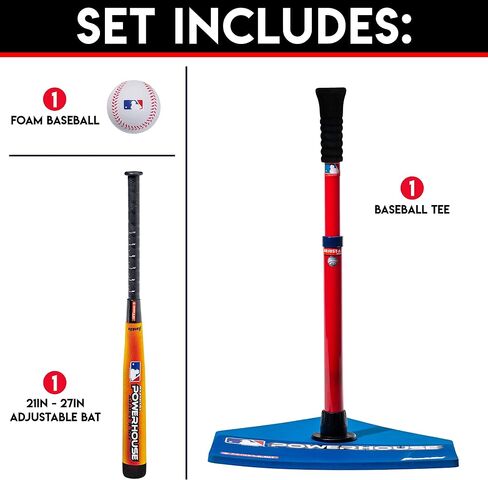 Franklin Sports MLB Adjust-A-Hit T-Ball Set Blue/Red, 5 - 18 years includes Tee, Ball, & Bat in Saudi Arabia