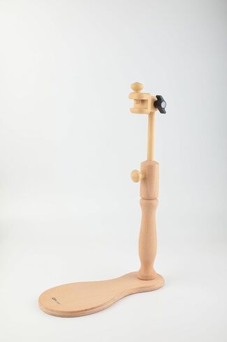 Nurge 190-1 Adjustable Embroidery Table Stand and Embroidery Hoop , Cross Stitch Hoop Stand, Embroidery Hoop Holder. Hand Polished Natural Wood… (190/1 + 2 Embroidery Hoops) in Kuwait