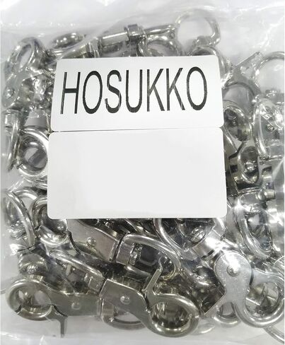HOSUKKO 15 قطعة من خطافات الزناد المفاجئة، مشبك زنبركي دوار 360 درجة، مقاطع معدنية دوارة شديدة التحمل لأقفاص الحيوانات الأليفة، سلاسل المفاتيح، سلاسل المفاتيح، مشبك دوار، خطاف مشبك، حبل مشبك المحفظة in Kuwait