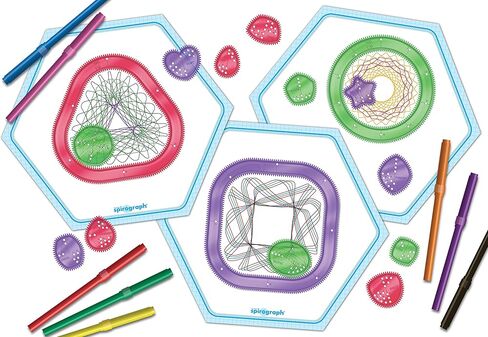 جهاز رسم التنفس - مجموعة فنية لرسم الأشكال الممتعة - جهاز رسم التنفس الكلاسيكي يلعب بأشكال جديدة - للأعمار من 8 سنوات فما فوق in Kuwait