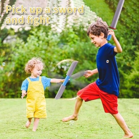 سيوف إسفنجية من Voccim مقاس 17 بوصة للأطفال - 8 قطع سلاح الفارس المحارب وسيف القرصان العملاق مجموعة ألعاب التظاهر للأولاد والبنات هدية للأطفال الصغار، اللعب في الهواء الطلق in Kuwait
