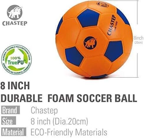 Chastep Sports Foam Soccer Ball for Kids or Beginner, 8“ Sponge Soccer Ball, Safe & Soft Kick Play in Kuwait
