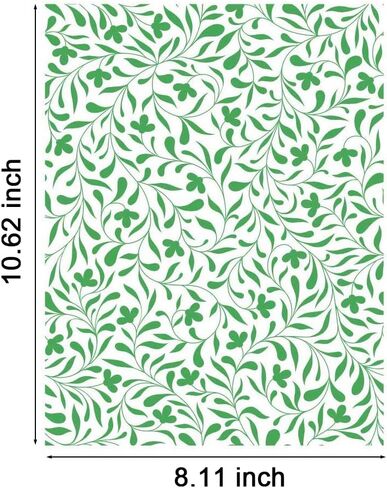 Alinacutle Flower Background Silkscreen Stencil,Reusable Self-Adhesive Silk Screen Printing, for Printing on Wood/Fabric/Paper, Home Decoration, 8.5" x 11" in Saudi Arabia