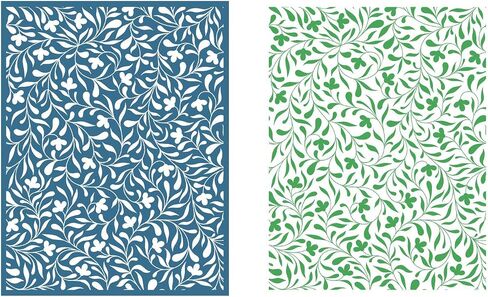 Alinacutle Flower Background Silkscreen Stencil,Reusable Self-Adhesive Silk Screen Printing, for Printing on Wood/Fabric/Paper, Home Decoration, 8.5" x 11" in Saudi Arabia