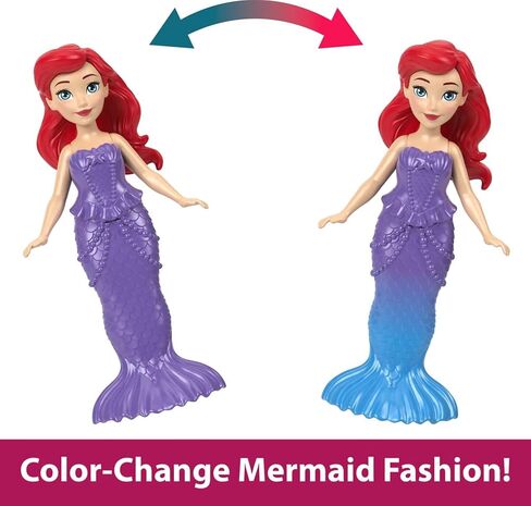 Mattel Disney Princess Doll & Playset, Ariel Land & Sea Castle, Stackable Doll House with Small Doll, Friend, 12 Accessories & Pool in Saudi Arabia