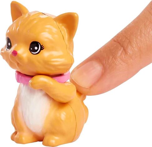 Barbie Pets and Accessories, Interactive Wagging & Nodding Puppy Playset with Pet Bed, 11 Total Animal-Themed Pieces in Saudi Arabia