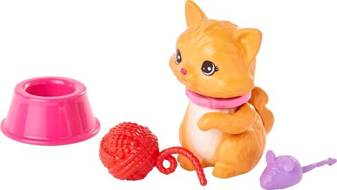 Barbie Pets and Accessories, Interactive Wagging & Nodding Puppy Playset with Pet Bed, 11 Total Animal-Themed Pieces in Saudi Arabia