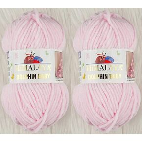 Himalaya Dolphin Baby Yarn Knitting Yarn 2 Skeins 264 Yards 2x100gram Super Bulky Baby Blanket Yarn (80301) in Saudi Arabia