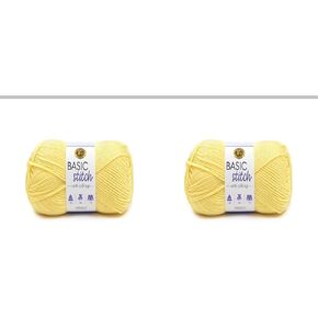 Lion Brand Yarn Basic Stitch Anti-Pilling Knitting Yarn, Yarn for Crocheting, 1-Pack, White in Saudi Arabia