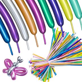 ASIYUHY 260 Balloons Clear Long Balloons 100 Pack Twisting Animal Balloon in Saudi Arabia
