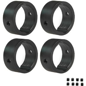 Levigo 4PCS 17mm RC Aluminum Joint Cup Reinforced Ring Compatible With TRAXXAS 1/6 4WD XRT 8S-78086-4, RC Upgrade Parts Drive Cup Sleeves Protect Ring, Black in Kuwait