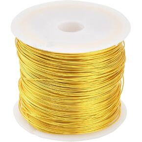 Airssory 0.5mm/24-Guage Copper Metal Beading Wire Long-Lasting Plated for Wrapping Twist Ties DIY Craft Jewelry Making - 75-Feet/25-Yard in Kuwait