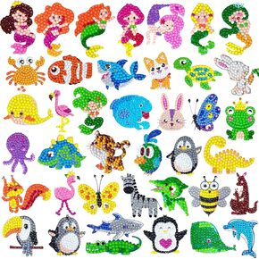 Yazhiji 5D Diamond Painting Kits for Kids Gemstone Dotz Arts and Crafts for Boys or Girls 8 9 10 11 12 Years Old DIY Gem Paint Mosaic Sticker for Adult,Ideal Gift Painting Kit for Beginners 81pcs in Kuwait