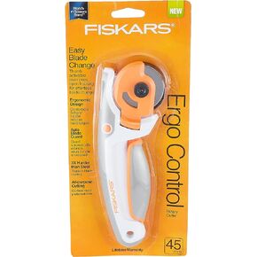 Fiskars 197990-1001 قاطعة دوارة سهلة التغيير للتحكم في العمل، 45 ملم