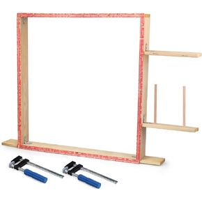 إطار خصلة ICZW لآلة خصلة السجاد الكهربائية مقاس 35.4 بوصة × 27.5 بوصة إطار خصلة السجاد مع المشبك in Kuwait