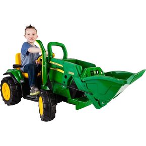 Peg Perego John Deere Ground Loader Tractor Extra-Large 12 Volt Ride on Tractor for Kids Ages 3-7 in Saudi Arabia