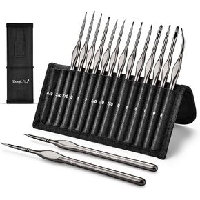 مجموعة فُرش طلاء ماجيك فلاي، 15 قطعة، فرش طلاء مصغر للشعر من النايلون، مع حقيبة نايلون مقاومة للغبار، تفاصيل دقيقة للأكريليك، الزيت، ألوان مائية، جواش وأكثر من ذلك in Kuwait