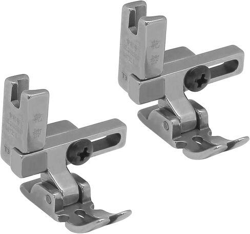 YEQIN 2Pcs Plastic Universal Presser Foot #T3 Three-in-One Multifunctional Presser Foot Adjustable Left and Right Unilateral Presser Foot for Flat Car Sewing Machine in Saudi Arabia