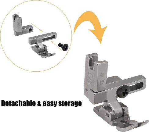 YEQIN 2Pcs Plastic Universal Presser Foot #T3 Three-in-One Multifunctional Presser Foot Adjustable Left and Right Unilateral Presser Foot for Flat Car Sewing Machine in Saudi Arabia