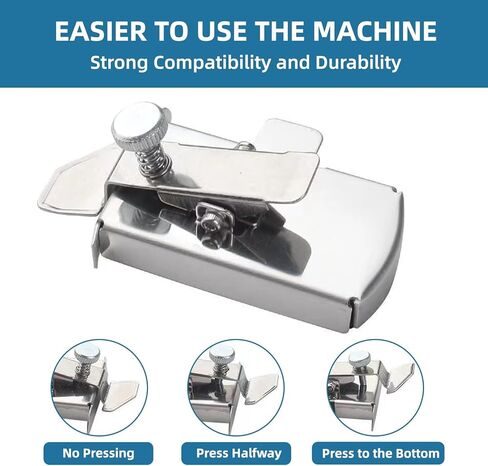 دليل التماس المغناطيسي، قاعدة متعددة الوظائف مع دليل مشبك الحاشية، دليل خياطة الحاشية لآلة الخياطة بالقدم، ملحقات لوازم الخياطة in Kuwait