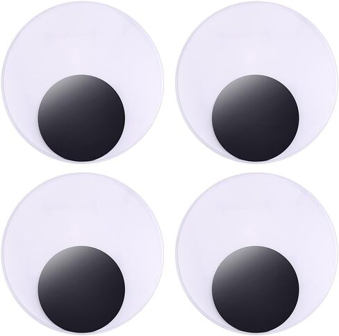 DECORA 3 Inch Large Sized Plastic Wiggle Googly Eyes with Self Adhesive for Crafts Set of 4 in Saudi Arabia
