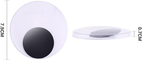DECORA 3 Inch Large Sized Plastic Wiggle Googly Eyes with Self Adhesive for Crafts Set of 4 in Saudi Arabia