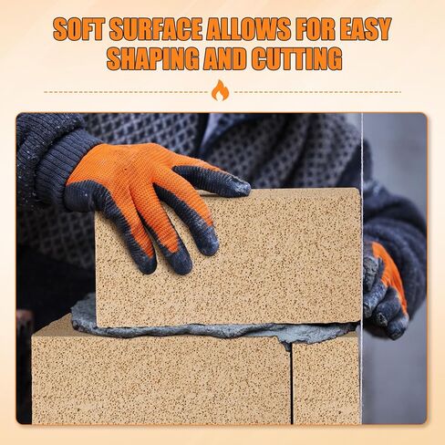 Ripeng 30 Pcs Fire Bricks 3200F for Stove Forge Kiln, 9 x 4.5 x 0.75 Inch in Saudi Arabia