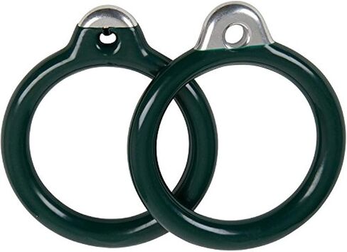 حلقات أرجوحة دائرية تجارية من Swing Set Stuff مع ملصق شعار SSS، أخضر in Saudi Arabia