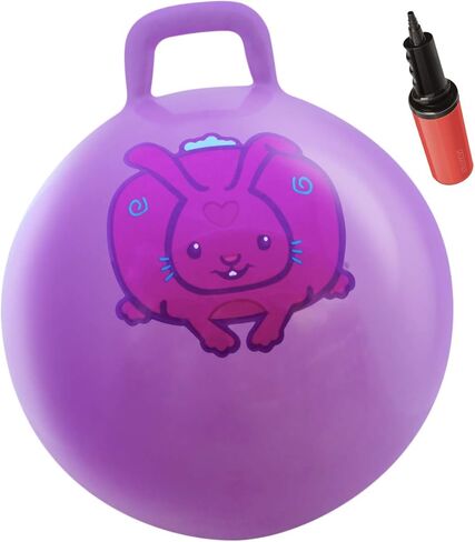 WALIKI Hopper Ball for Kids 3-6 | Hippity Hop Ball | Jumping Hopping Ball | Relay Races | Purple 18" in Kuwait