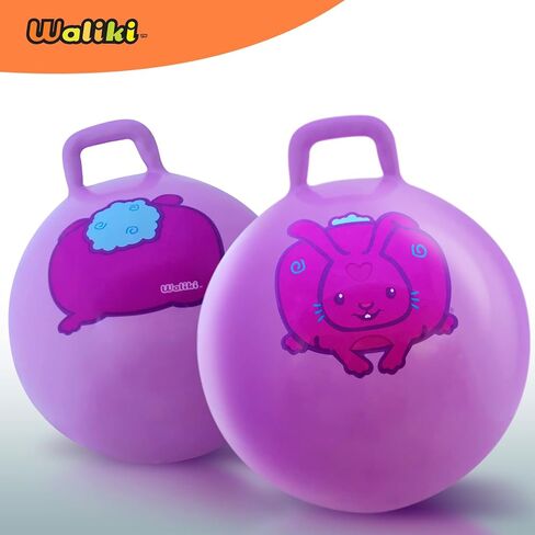 WALIKI Hopper Ball for Kids 3-6 | Hippity Hop Ball | Jumping Hopping Ball | Relay Races | Purple 18" in Kuwait