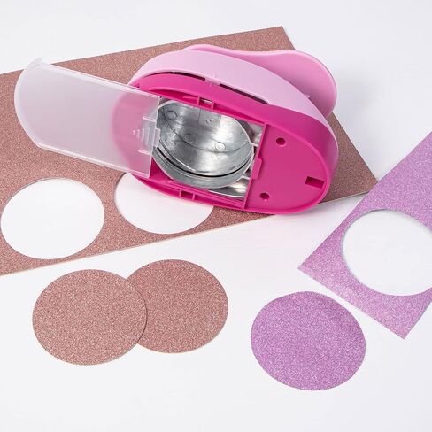 2 Inch Hole Punch, Katfort Craft Punches Shapes Circle Punch for Paper Crafts, Cardstock, Brand Label, Gift Wrapping, Greeting Cards and Scrapbooks, Black in Kuwait