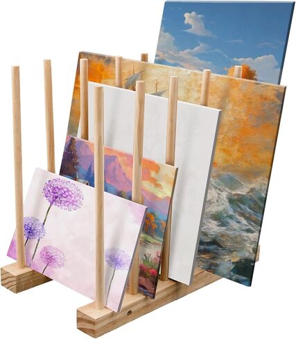 Fumingpal Art Storage Rack - 24 Inch Canvas Print Rack, Canvas Storage Rack, Drying Rack Art, Art Storage for Posters, Artwork, Prints, Canvas, Panels, Galleries, Studios & Storage in Kuwait