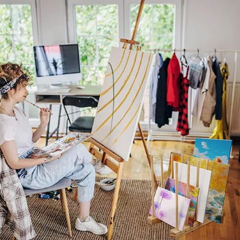 Fumingpal Art Storage Rack - 24 Inch Canvas Print Rack, Canvas Storage Rack, Drying Rack Art, Art Storage for Posters, Artwork, Prints, Canvas, Panels, Galleries, Studios & Storage in Kuwait