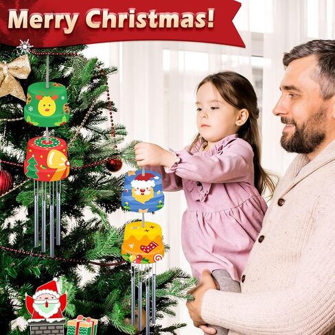 3-Pack Make A Wind Chime Kits - Arts & Crafts Construct & Paint Wind Powered Musical Chime DIY Gift for Kids, Boys & Girls in Kuwait