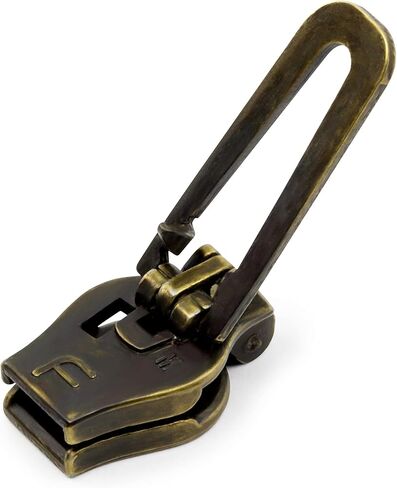 Dritz 309-M-38, Fix Replacement Slider Kit for Size 5 Metal Zipper, Antique Brass in Saudi Arabia