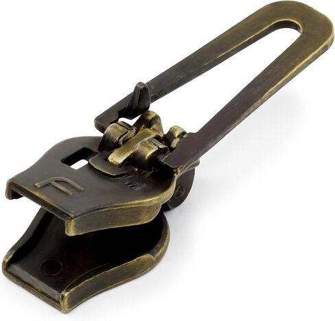 Dritz 309-M-38, Fix Replacement Slider Kit for Size 5 Metal Zipper, Antique Brass in Saudi Arabia