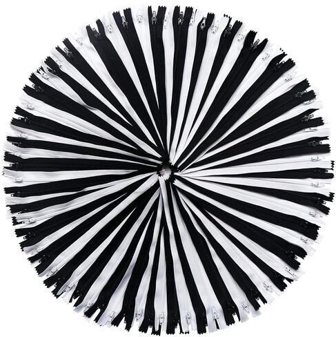 YAKA 60pcs 9 Inch Nylon Coil Zippers Sewing Zippers Bulk for Tailor Sewing Bags Garment Crafts DIY Accessories (20 Color) in Kuwait