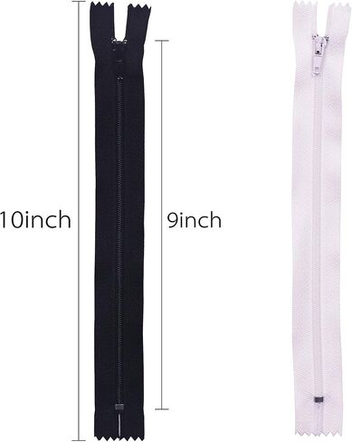 YAKA 60pcs 9 Inch Nylon Coil Zippers Sewing Zippers Bulk for Tailor Sewing Bags Garment Crafts DIY Accessories (20 Color) in Kuwait
