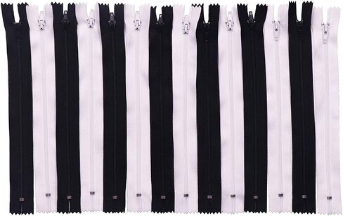 YAKA 60pcs 9 Inch Nylon Coil Zippers Sewing Zippers Bulk for Tailor Sewing Bags Garment Crafts DIY Accessories (20 Color) in Kuwait