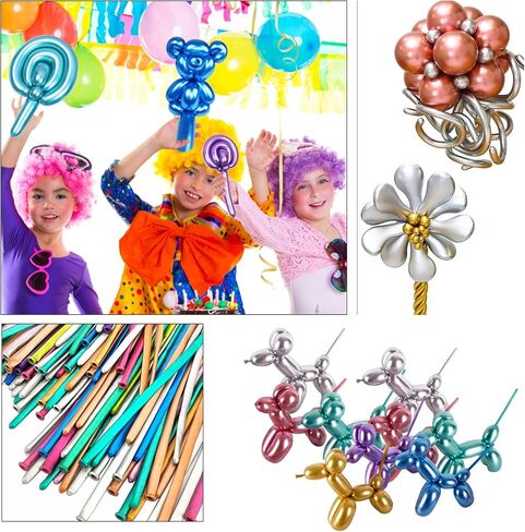 ASIYUHY 260 Balloons Clear Long Balloons 100 Pack Twisting Animal Balloon in Kuwait