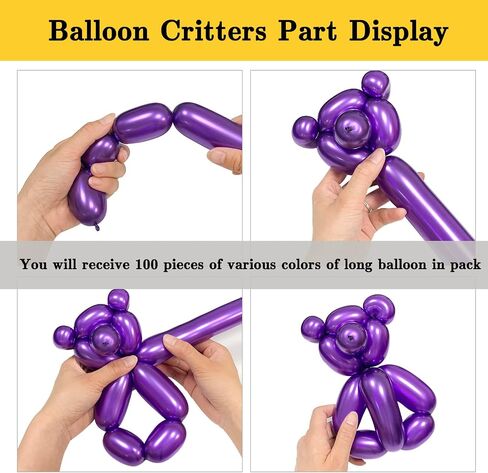 ASIYUHY 260 Balloons Clear Long Balloons 100 Pack Twisting Animal Balloon in Kuwait