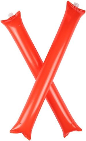 عصي الرعد (احمر) - عصا نفخ للملعب بام بام تشير عصا نفخ عصا تصدر ضوضاء كرة السلة وكرة القدم تصدر ضوضاء وهدايا الحفلات (احمر) in Kuwait