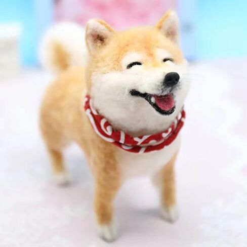 BKDRL Dogs Needle Felt Needle Felting Kit Wool Felting Kit for Beginners Includes All Tools and Instructions (Corgi) in Kuwait