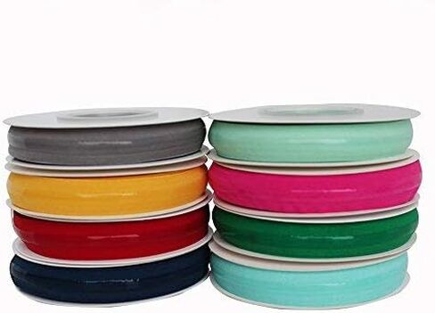 شريط مرن من السيليكون قابل للتمدد متعدد الألوان بعرض 5/8 بوصة لإكسسوارات الملابس 5 ياردات لكل لفة (بيج) in Kuwait